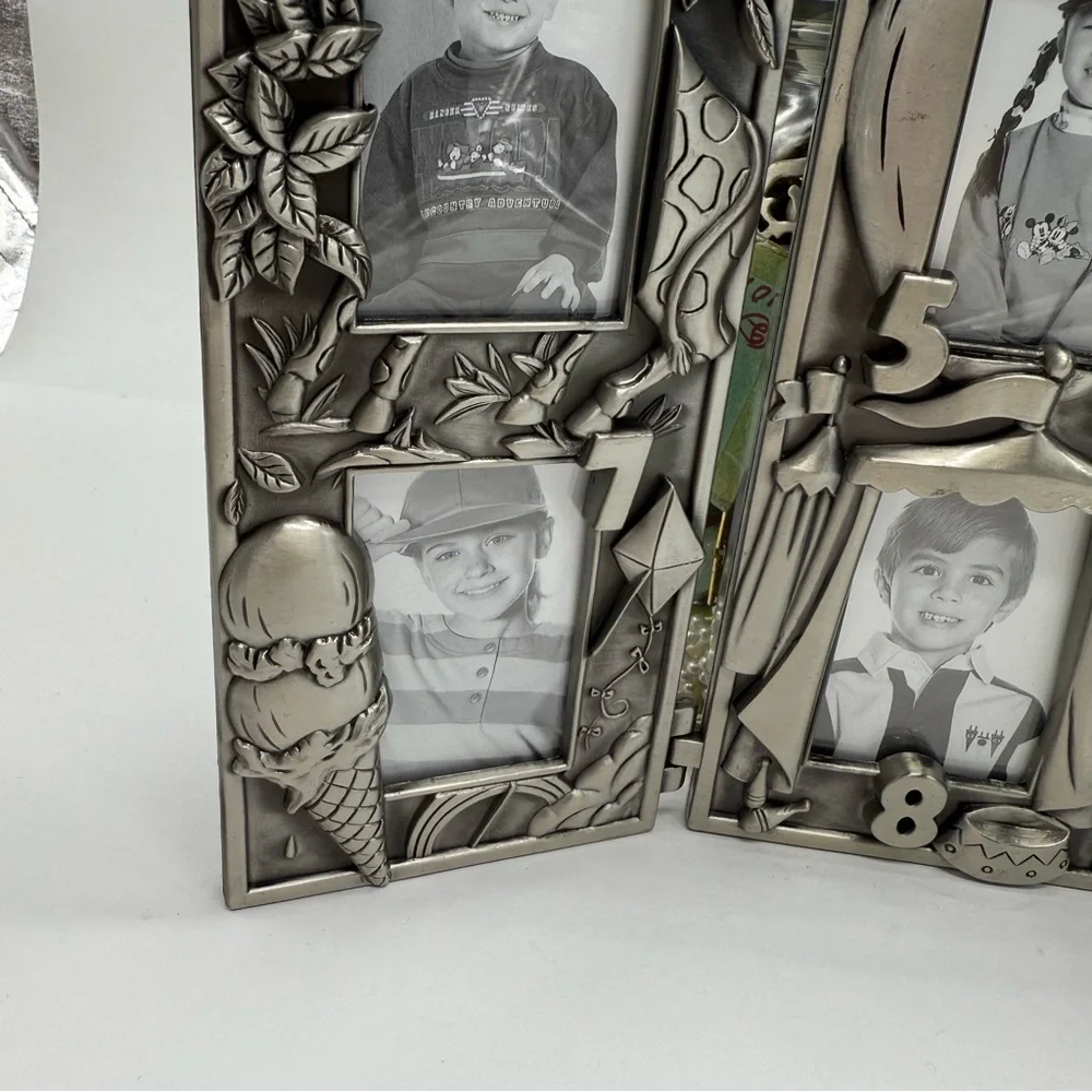 Royal Limited Silver Photo Frame Child Ages 1-9 Vintage NIB NEW